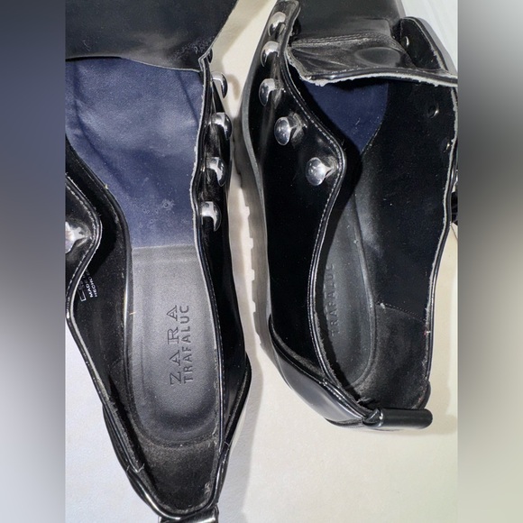 Zara Trafaluc Black Platform Shoes Womens Y2K Chunky Women’s Shoes Size 37-READ - Picture 12 of 13